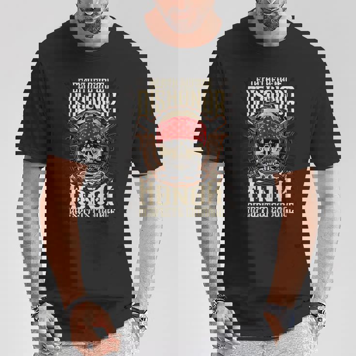 Honor Respect Courage メタルツール 真鍮ナックル Tシャツ 面白い贈り物