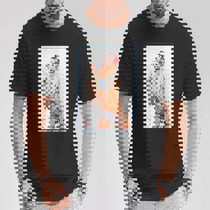 Hot Girl On 男性用 Ice Pop Pinup 2 Tシャツ 面白い贈り物