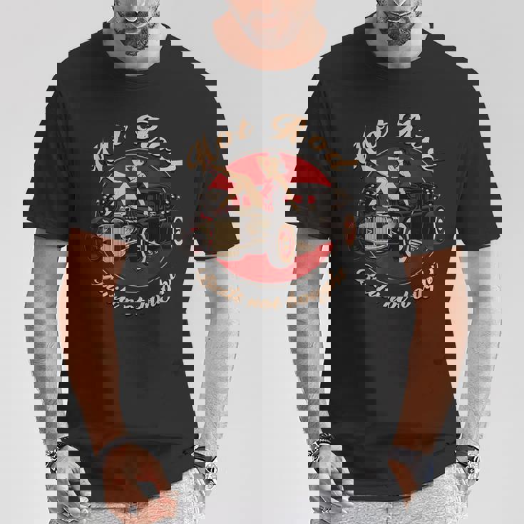 Hot Rod Built Not Bought セクシー ピンナップ ダイス ロカビリー セクシー Tシャツ 面白い贈り物