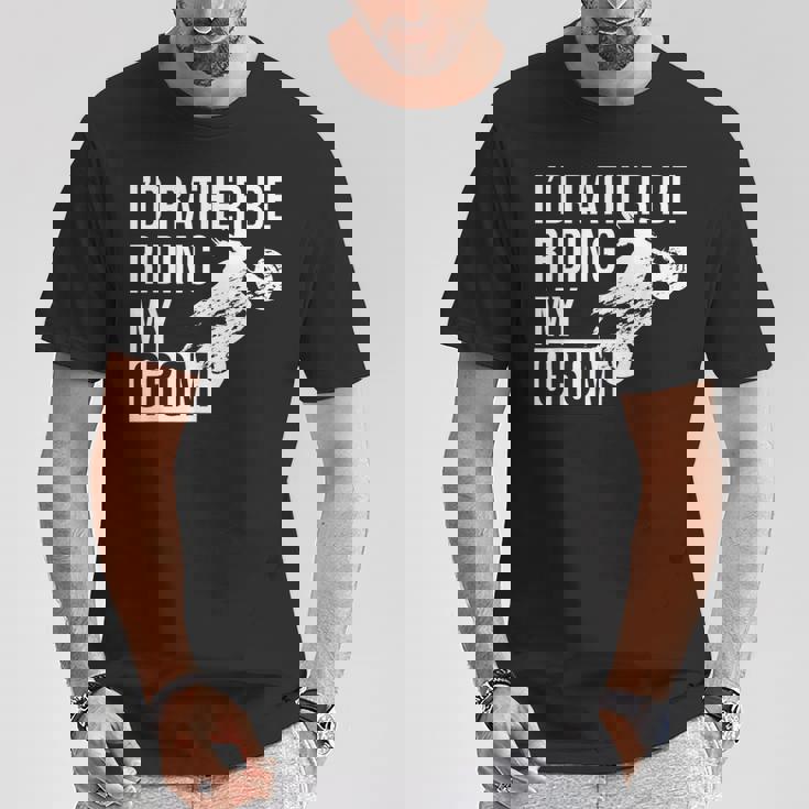 I'd Rather Be Riding My Grom Tシャツ 面白い贈り物