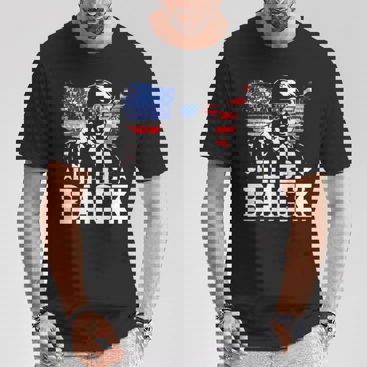 I'll Be Back Trump 2024 アメリカ大統領選挙トランプ Tシャツ 面白い贈り物