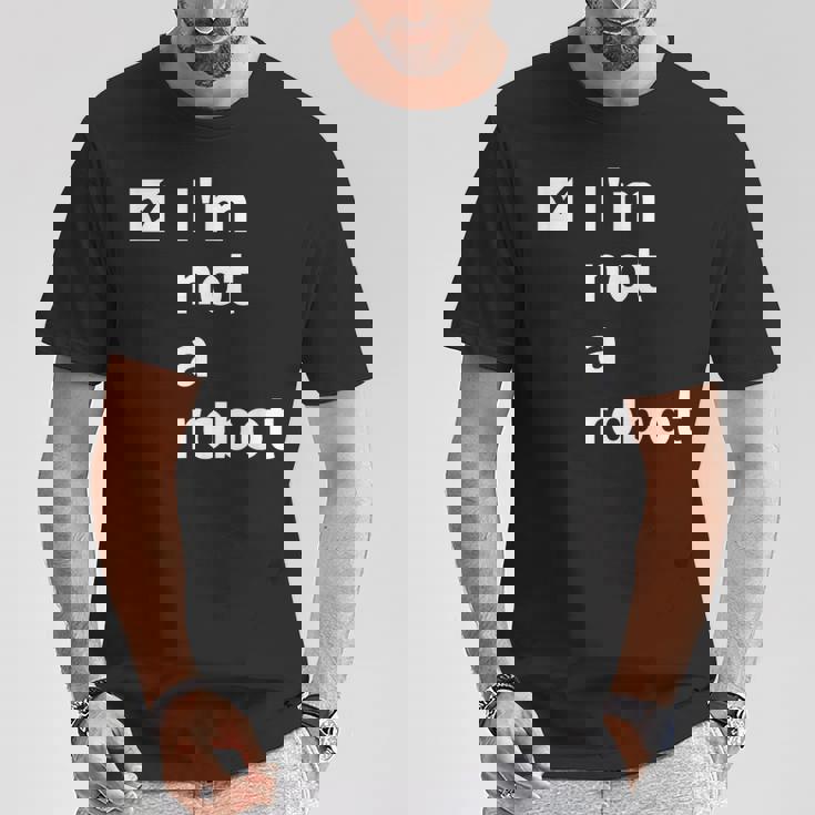 I'm Not A Robot Ai 人工知能ゲーマー Tシャツ 面白い贈り物