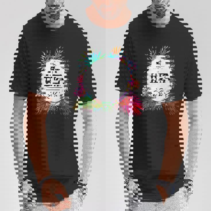 Ibiza 2025 カラフル Tシャツ 面白い贈り物