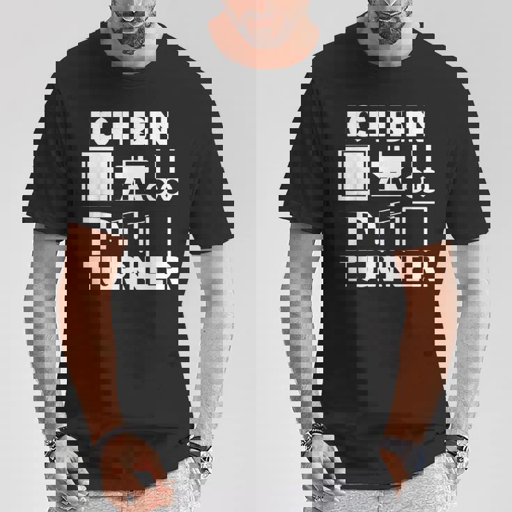 Ich Bin ターナー アート 体操モチーフ 男の子 メンズ Tシャツ 面白い贈り物