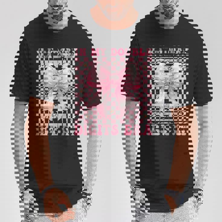 In My Double Digits Era キュートなコケットボウ 10歳の誕生日 女の子 Tシャツ 面白い贈り物