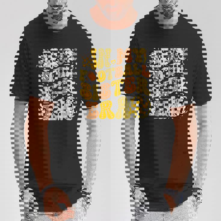 In My Footballister Era アメリカンフットボールヘルメットゲームデー Tシャツ 面白い贈り物