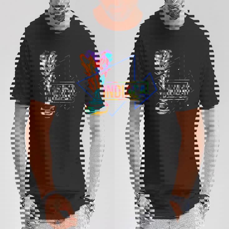 Indiaca キックバックゲームハンドシャトルコック Tシャツ 面白い贈り物