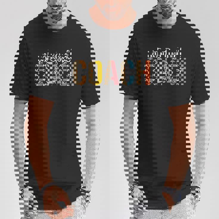 Instructional Coach ヒョウ柄 新学期 Tシャツ 面白い贈り物