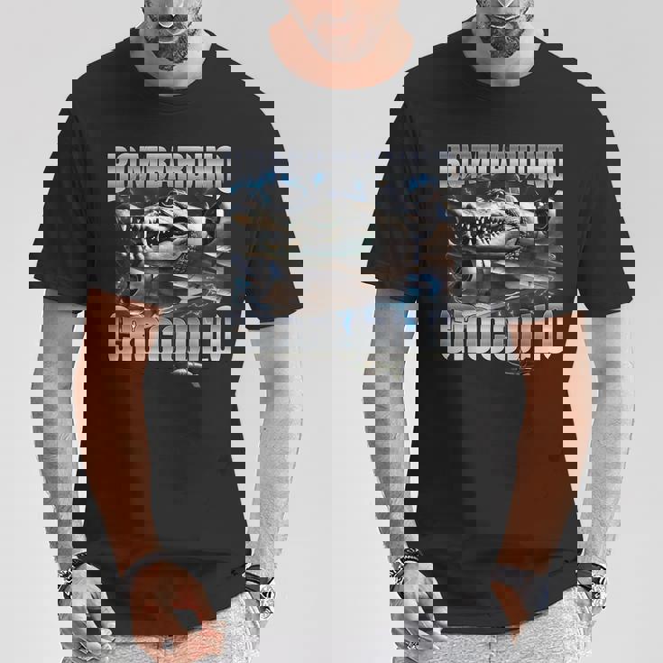 Italian Brainrot Bombardino Crocodilo Tシャツ 面白い贈り物