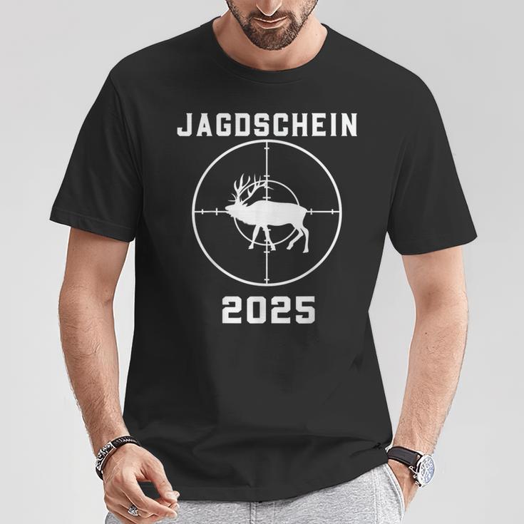 Jagdschein 2025 Passed Green T-Shirt Lustige Geschenke