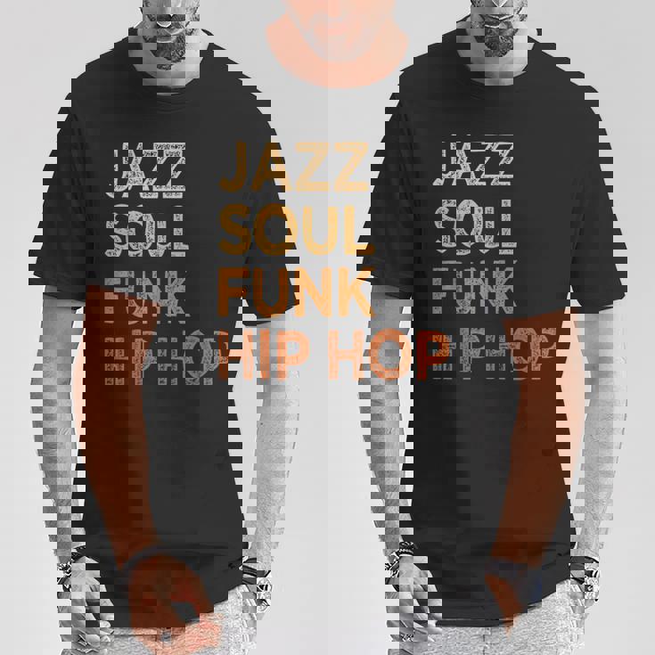 Jazzoul ファンク ヒップホップ アフリカ系アメリカ人のプライド音楽愛好家 Tシャツ 面白い贈り物