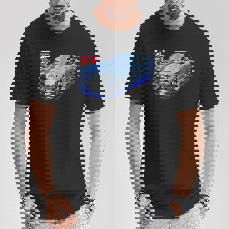 Jdm Car-Spec Kv2 シルバー Bnr34 レース Tシャツ 面白い贈り物