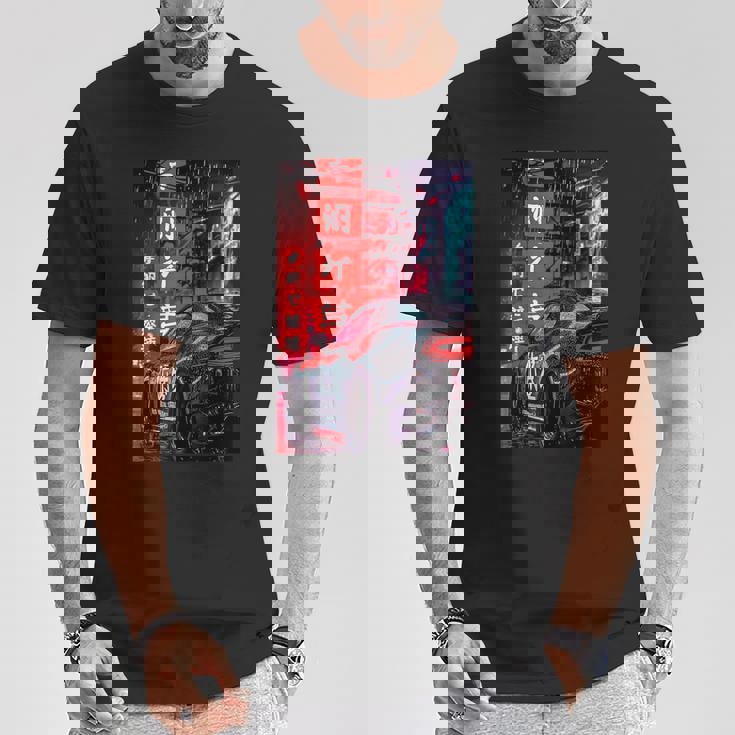 Jdm ジャパン ドリフト レーシング チューニング スポーツカー 東京 ドリフト Tシャツ 面白い贈り物