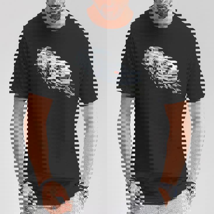 Jdm スープラ ドリフト 自動車 スポーツカー チューニング モータースポーツ Tシャツ 面白い贈り物