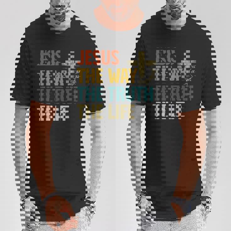 Jesus The Way The Truth The Life クリスチャン 信者 キリスト Tシャツ 面白い贈り物