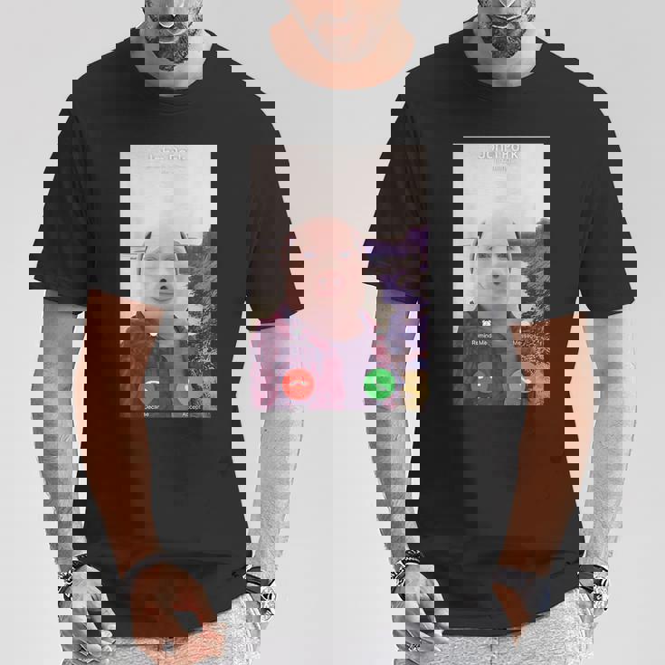 John Pork Is Calling Tシャツ 面白い贈り物