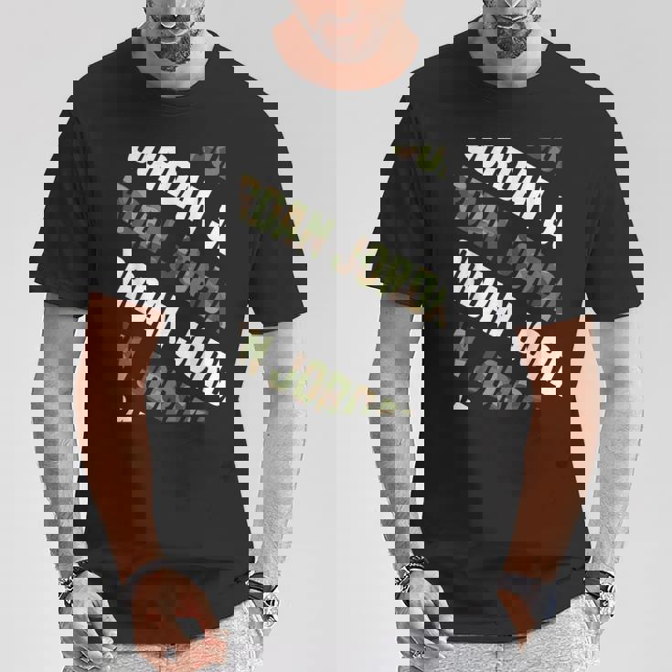 Jordanカモ柄グリーンカモフラージュ Tシャツ 面白い贈り物