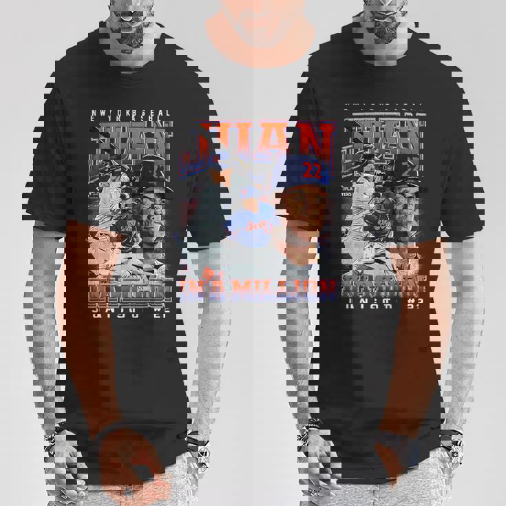 Juan In A Million Juanoto New York Baseball Mlbpa Tシャツ 面白い贈り物