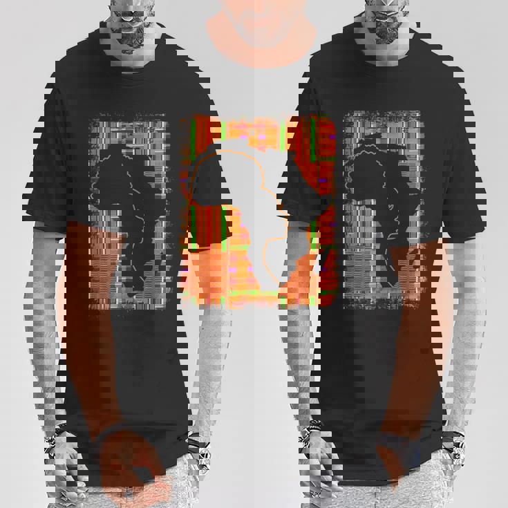 Junenth History Freedom アフリカ地図 ケンテ女王 Tシャツ 面白い贈り物