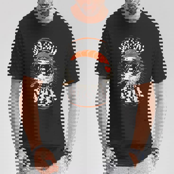 Just A Boy Who Lovesushis ushi Lover キッズ ボーイズ ティーン Tシャツ 面白い贈り物