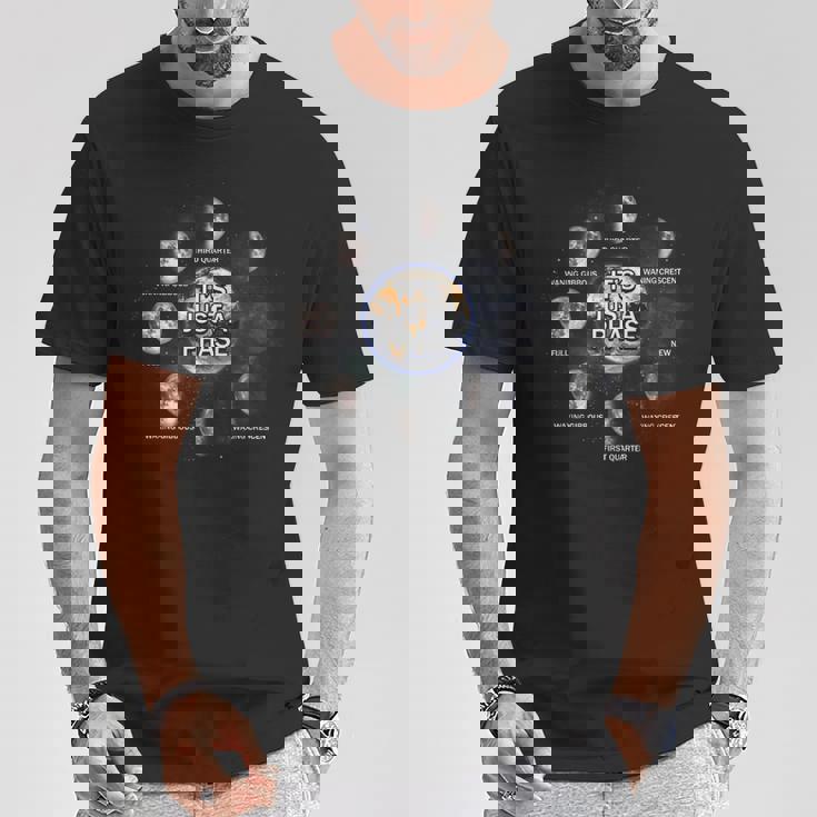 Just A Phase Moon 月面宇宙科学愛好家 天文学惑星 Tシャツ 面白い贈り物