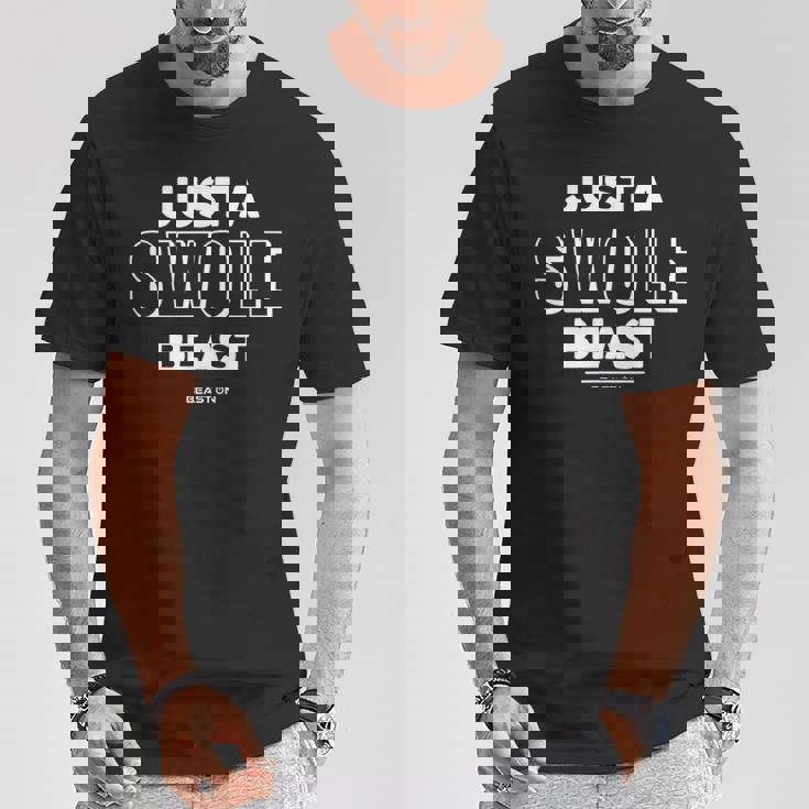 Just Awole Beast トレーニング フィットネス モチベーション ジム 格言 Tシャツ 面白い贈り物