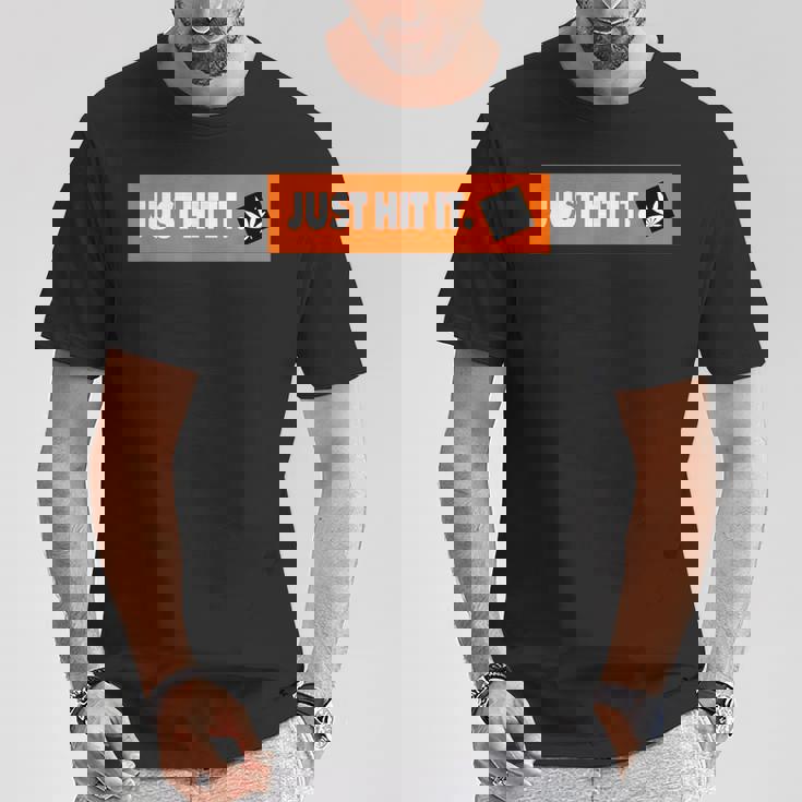 Just Hit It 420 マリファナ 大麻 雑草 喫煙 Tシャツ 面白い贈り物