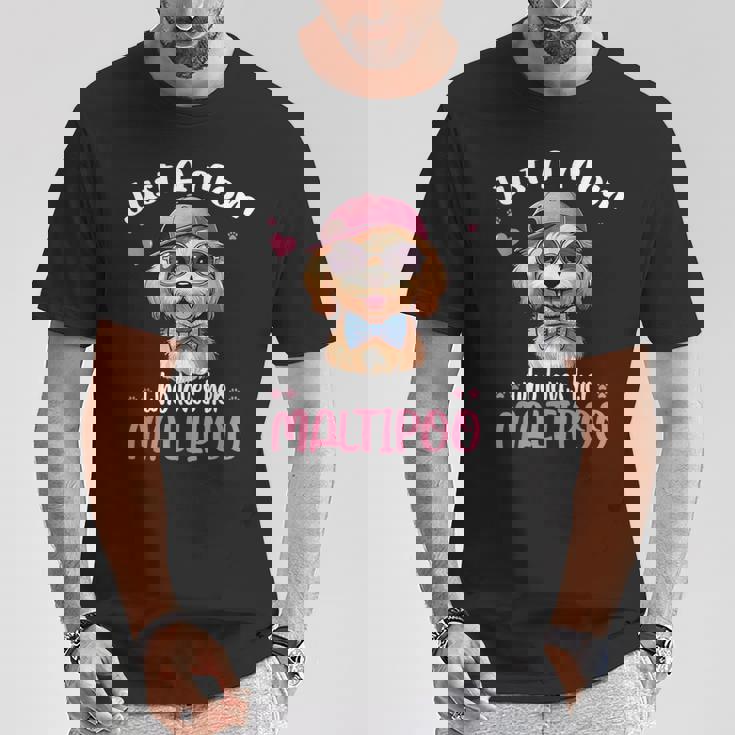 Just Mom Who Loves Her Maltipooママ Tシャツ 面白い贈り物