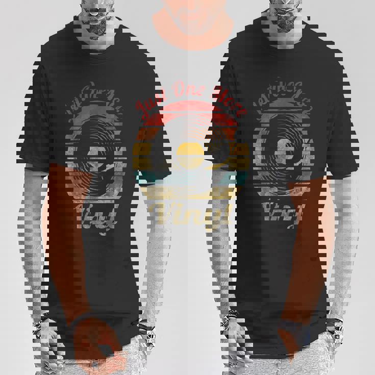 Just One More ビニールレトロレコード ヴィンテージミュージック Tシャツ 面白い贈り物