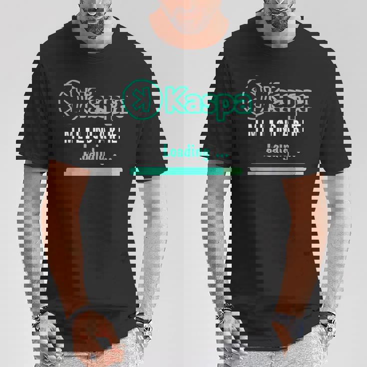 Kaspa 暗号通貨ミリオネア ローディング デジタルブルラン Kaspa Miner Tシャツ 面白い贈り物