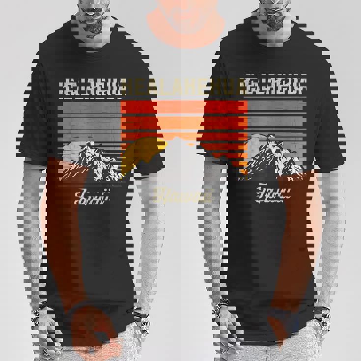 Kealakekua ハワイ レトロ ハワイアンアイランド Tシャツ 面白い贈り物