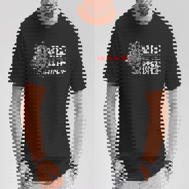 メンズ Keiler Wild 猪 ハンターの諺 Tシャツ 面白い贈り物