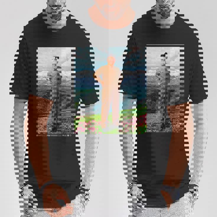 Kim Jong Il Kim Jong Un Humour North Korea Tシャツ 面白い贈り物