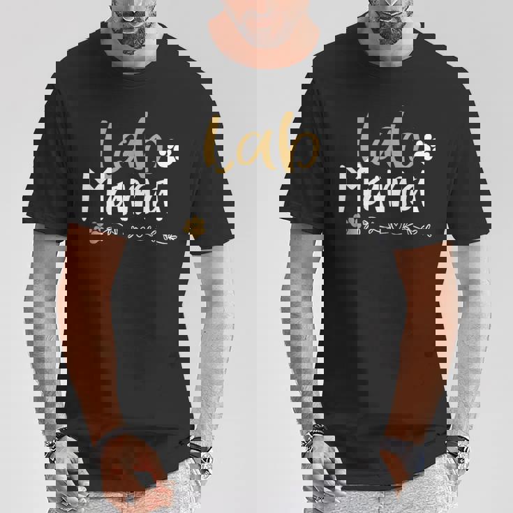 Lab Mom Lab Mama ラブラドールレトリバー シャツ かわいいペット愛好家 犬 Tシャツ 面白い贈り物