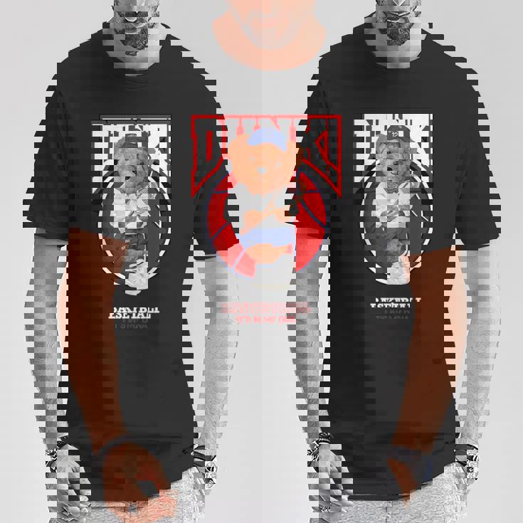 The Legend Teddy Bear Basketballlam Dunk Cool Basketball Tシャツ 面白い贈り物