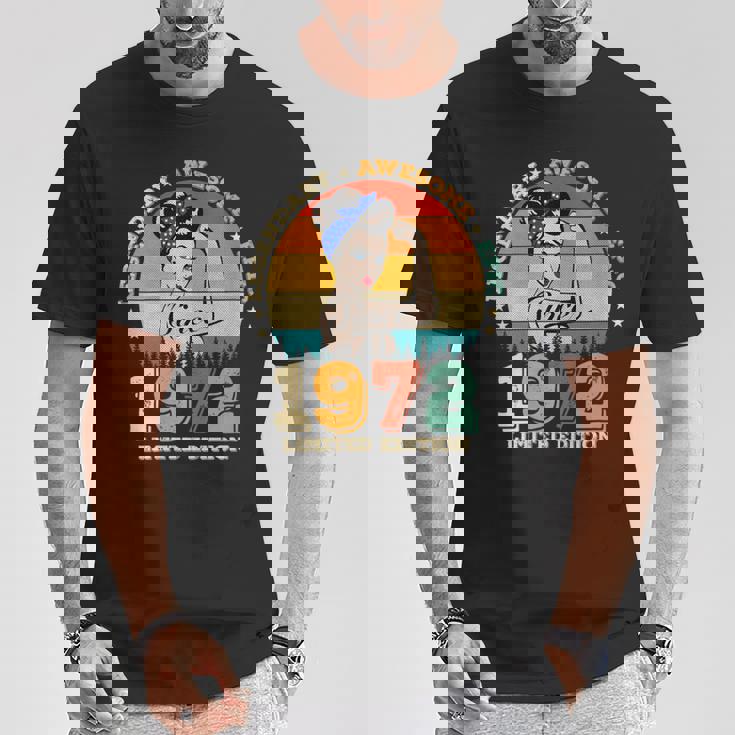 Legendario De 53 Años Desde 1972 Impresionante 53 Cumpleaños Es Cuello Camiseta unisex Regalos divertidos