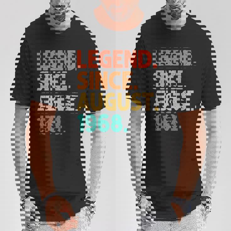 Legendince August 1968 Birthdayintage 1968 Tシャツ 面白い贈り物
