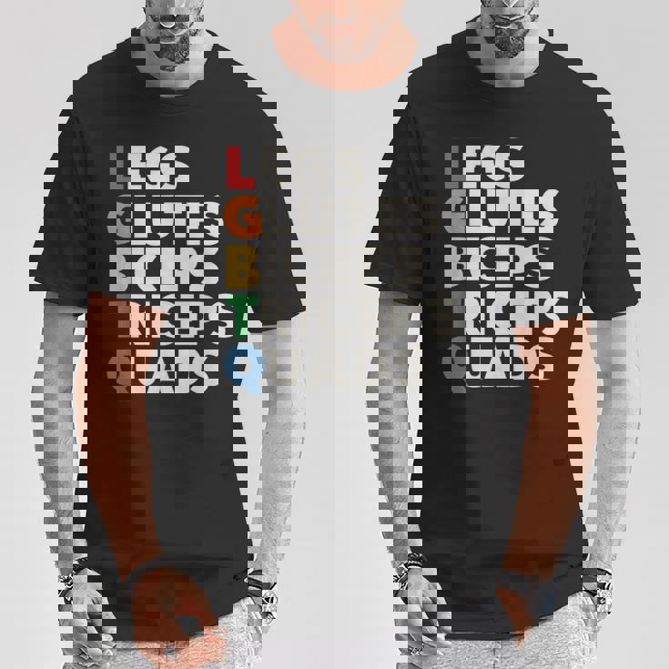 Lgbtq ラッツ 大臀筋 上腕二頭筋 上腕三頭筋 大腿四頭筋 ジム リフティングウェイト Tシャツ 面白い贈り物