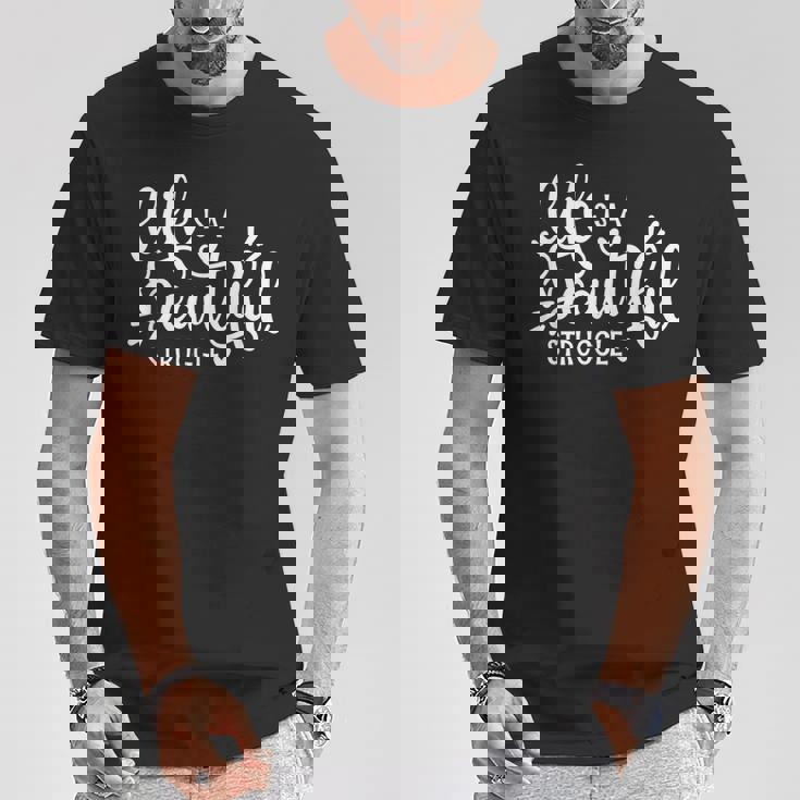 Life Is A Beautifultruggle インスピレーション モチベーション Tシャツ 面白い贈り物