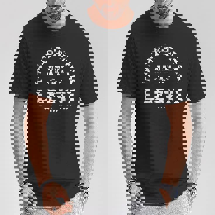 Life Is Better With A Levi Name 面白い皮肉なニックネーム Tシャツ 面白い贈り物