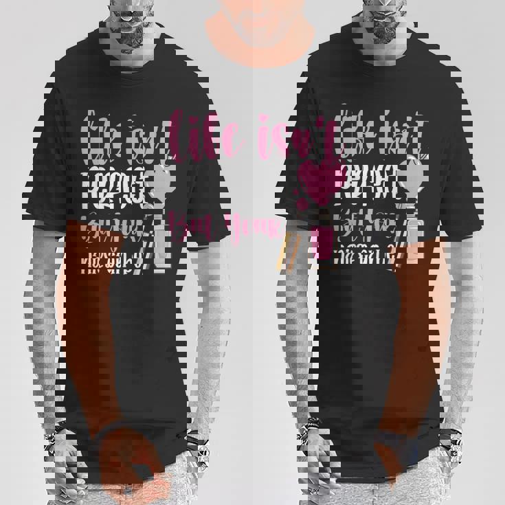 Life Isn't Perfect But You Nails Can Be Manicurist ネイルテック Tシャツ 面白い贈り物