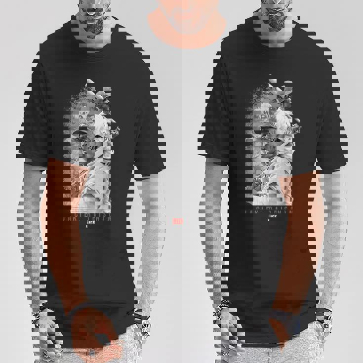 Life Picture Collection _ ジャッキー ロビンソン3 _ 野球 Tシャツ 面白い贈り物