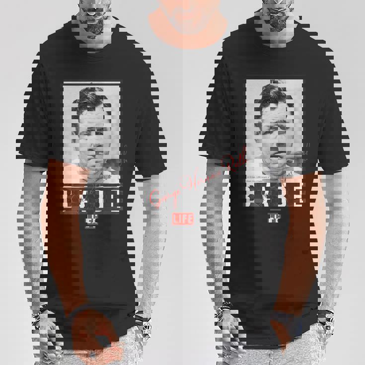 Life Picture Collection _ ベーブ ルース2 _ 野球 Tシャツ 面白い贈り物