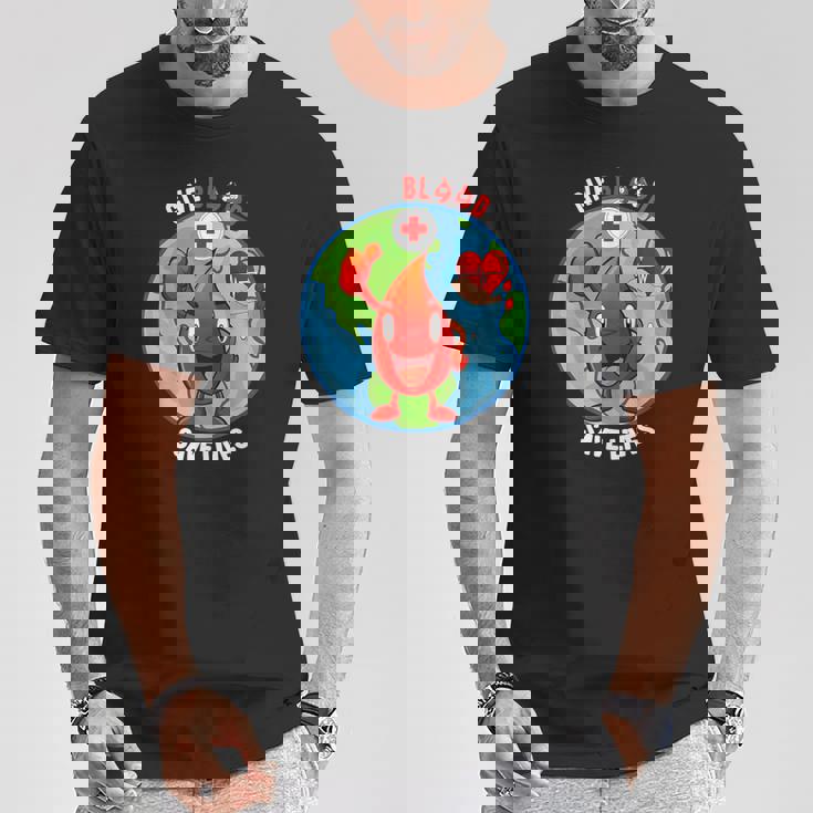 Lindo Día Del Donante Deangre Darangrealvaridas Cada Gota Cuenta Camiseta unisex Regalos divertidos