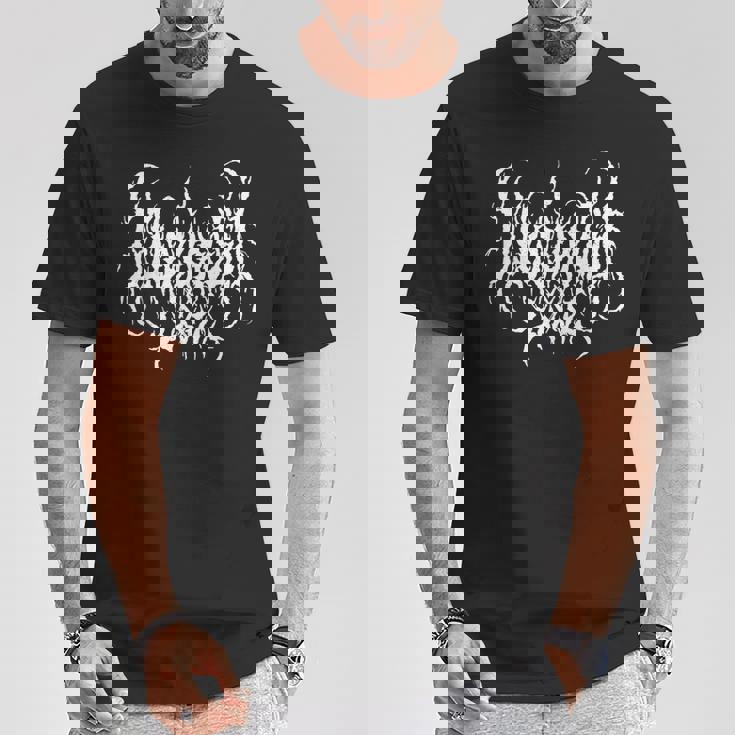 Live Life Laugh Love デスメタルスタイル Tシャツ 面白い贈り物