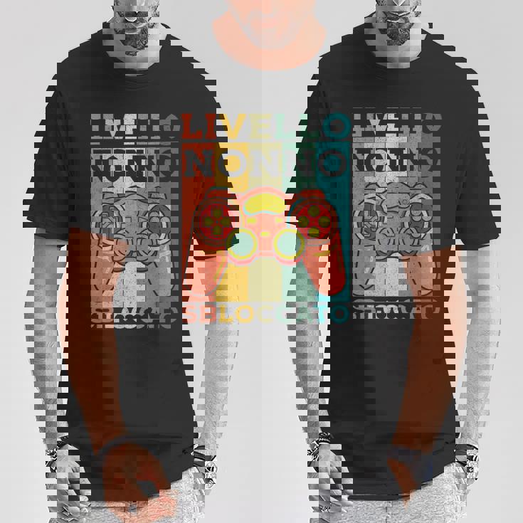 Livello Nonnobloccato Gamer Gaming Nerd Festa Del Papà Maglietta Regalos divertidos