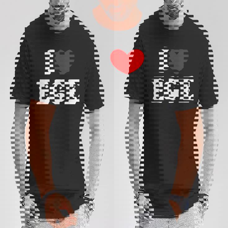 I Love Ege 私は愛する Ege Tシャツ 面白い贈り物
