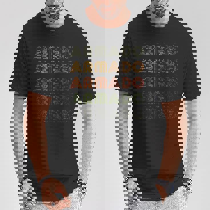 Love Heart Armado グランジ ビンテージスタイル ブラック アルマド Tシャツ 面白い贈り物