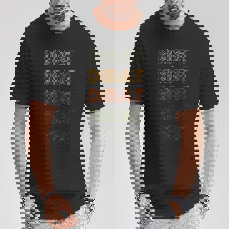 Love Heart Dmat グランジ ビンテージスタイル ブラック Dmat Tシャツ 面白い贈り物