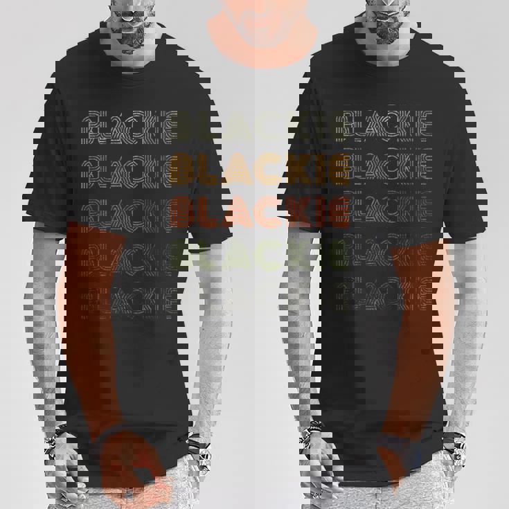 Love Heart ブラッキー グランジ ビンテージスタイル ブラック ブラッキー Tシャツ 面白い贈り物